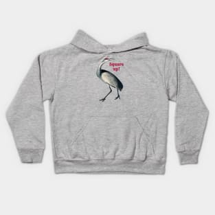 Square Up Heron Kids Hoodie